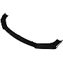 aqxreight Front Bumper Lip, 3 Pieces Gloss Black Front Bumper Lip Splitter Kit Universal High Hardness Front Spoiler Body Kit