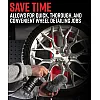 BROTHERS Wheel Washing & Detailing Stand, Car Tyre Cleaning Station with Rotating Rollers