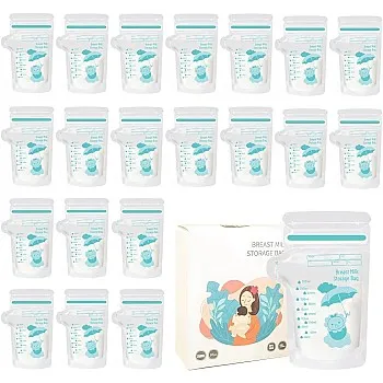 30Pcs - 250 ml Breastmilk Storage Bags, Collection with double zip Milk Storage