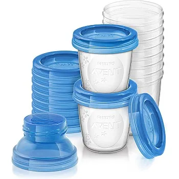 Philips Avent Breast Milk Storage Cups (180ml) Set Of 10 Cups