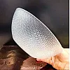 جيني بولة تقديم زجاجية من نايل مقاس 26 سم، تصميم شفاف مزخرف .A2