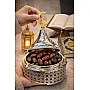 جيني صينية تمر رمضان بتصميم هلال ونجمة، وعاء تقديم انيق للتمور والحلويات، ديكور اسلامي للطاولة
