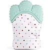 Coolbaby Baby Safe Bpa Free Teether Mitten Gloves Cartoon Doughnut Infant Food Grade Silicone Chewing Teeth Training Molar Glove, Gr