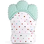 Coolbaby Baby Safe Bpa Free Teether Mitten Gloves Cartoon Doughnut Infant Food Grade Silicone Chewing Teeth Training Molar Glove, Gr