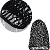 FOMIYES Women's Black Rayon Net Hair Net Bands Snood Cover Crochet Hairnet for Sleeping, Wig Caps, Scrunchies, Civil War Reenacting, Victorian Portrayals