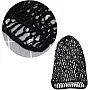 FOMIYES Women's Black Rayon Net Hair Net Bands Snood Cover Crochet Hairnet for Sleeping, Wig Caps, Scrunchies, Civil War Reenacting, Victorian Portrayals