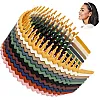WOVOWOVO Plastic Hair Bands with Teeth, 10 Packs Thin Headbands for Women Girls Teens, Non Slip Hair Comb Head Bands Hair Accessories