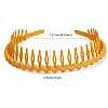 WOVOWOVO Plastic Hair Bands with Teeth, 10 Packs Thin Headbands for Women Girls Teens, Non Slip Hair Comb Head Bands Hair Accessories