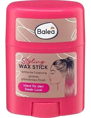 Balea Set of 3 Hair Styling: Heat Protection Balm Beat The Heat Intensive Care (125 ml) + Curls Crunch Gel Fizzy Fruits (100 ml) + Wax Styling Stick Smooth Shiny Finish for Sleek Look (25 g), 225 ml