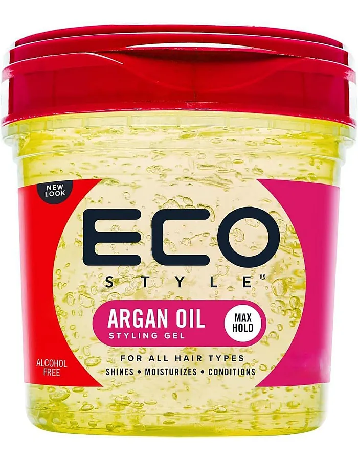 ECO Hair Gel with Argan Oil Free from Alcohol, Parabens, Sulfates and Anti Itch and Dandruff 340ml
