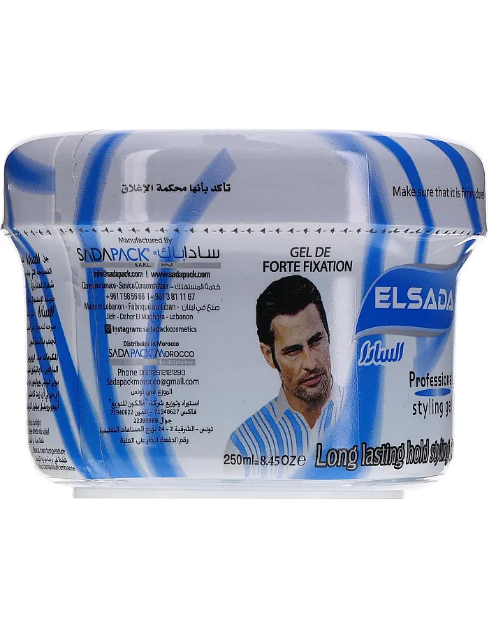 El Sada Long Lasting Hair Styling Gel (Blue, 250ml)