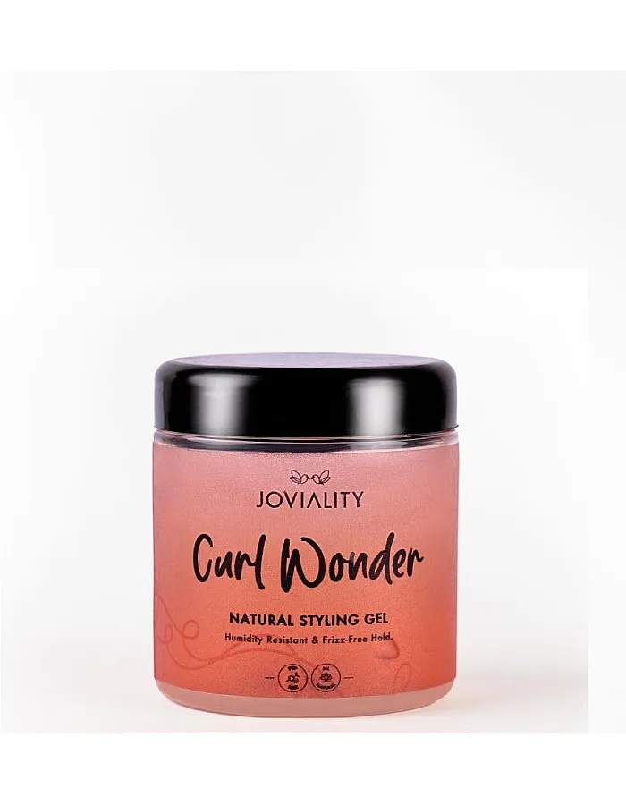 Joviality Curl Wonder 270ml Natural Styling Gel - lightweight, water-based, Humidity Resistant & Frizz-Free Hold with Aloe Vera