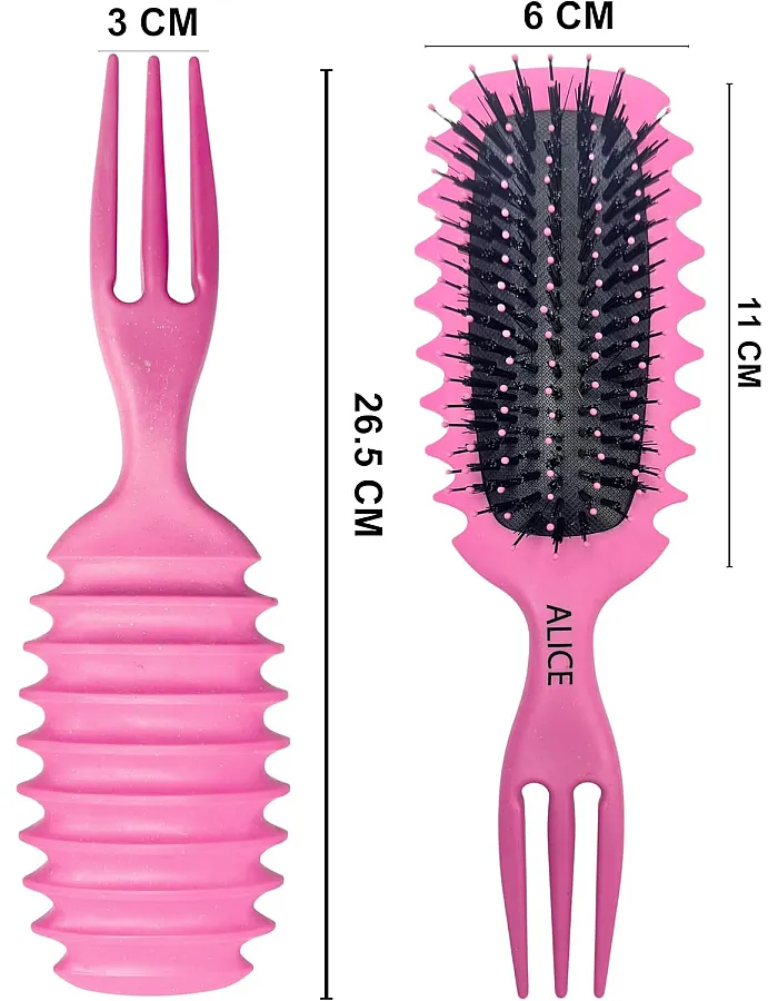 Alice - Hair Care Set, 3 IN 1, Kit Of Shower Comb & Misting Bottle & Curly Brush, For Detangling & Shaping Your Hair, For Wet Hair Styling & Frizz Control, Special Gift