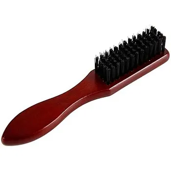 Beard brush with wooden handle, straightens beard and promotes its growth, works with beard oils and balms, for a healthy and stylish beard with you wherever you go