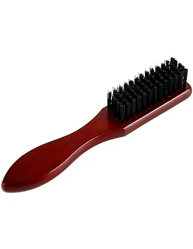 Beard brush with wooden handle, straightens beard and promotes its growth, works with beard oils and balms, for a healthy and stylish beard with you wherever you go