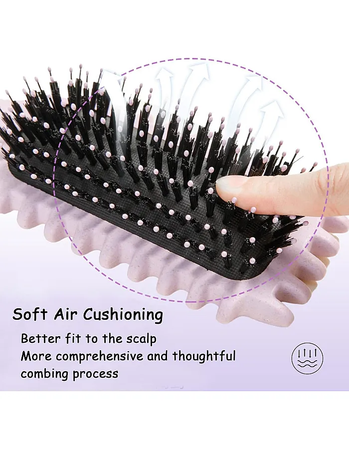 Curly Hair Comb, Curl Defining Brush, Bristle Hair Styling Brush, Detangler For Women, Shaping & Defining Curls(Random color)