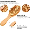 Natural Bamboo Hair Brush Detangling Brush Massage Anti-Static Hair Comb Wooden Hair Comb