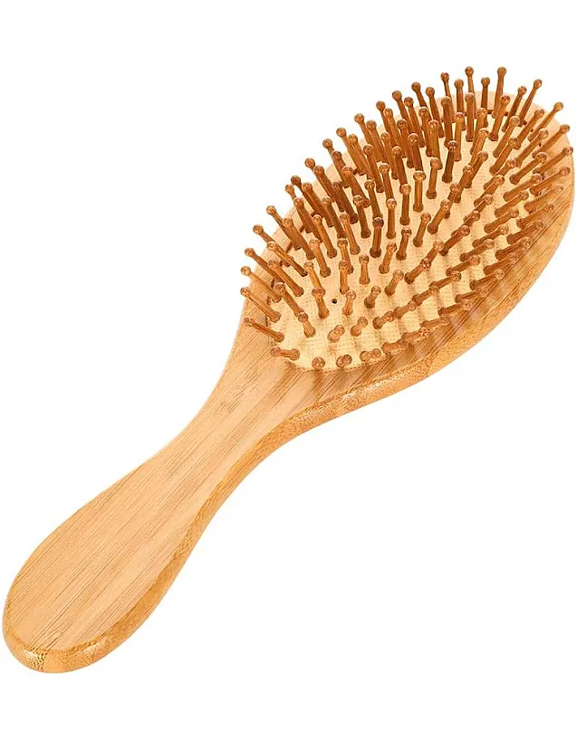 Natural Bamboo Hair Brush Detangling Brush Massage Anti-Static Hair Comb Wooden Hair Comb