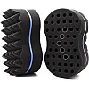 RioRand Hair Sponge Magic Barber Twist Curl Brush Sponge Dreads Locking Afro Coil Comb（Blue 2 Count (Pack of 1))