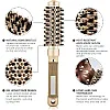 Round Brush for Blow Drying,Thermal Nano Ionic Round Drying Hair brush Professional for Styling Hair Curling Brush-gold (25mm)