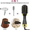 1200W,Hair Dryer Brush, with Black Ion Technology, 1200W,Wide Oval Design 19cm, 3 Heat Settings,360° Airflow, Fast Drying & Styling,Ionic Anti-Frizz Technology.(فرشاه شعر استشوار)