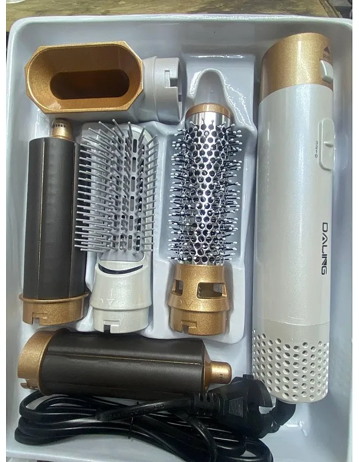 5 * 1 Hair Brush 1000W - Drying + Straightening + Twisting + Curling - High Heat and Premium Quality for All Hair Types