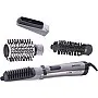 Babyliss Hair Styler Rotating Brush with Attachments, 1000 Watt, Silver/Black - 2735E - Hair Stylers