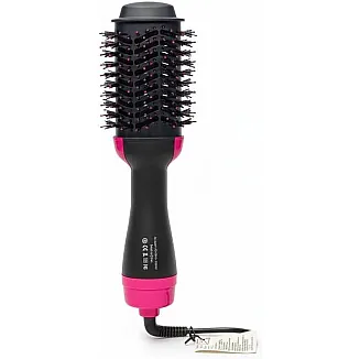 Hair Dryer Brush with Black Ion Technology, 1000W,Wide Oval Design 19cm, 3 Heat Settings,360° Airflow Hot Air Brush for Fast Drying & Styling,Ionic Anti-Frizz Technology.