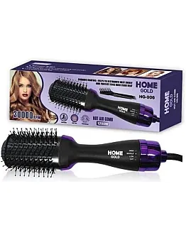 Home Gold Hair Dryer Brush 1200 Watt HG-906, 1200.0 Watts, Black