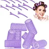 10pcs Self Grip Rollers Salon Hair Dressing Curlers Hair Rollers Self+10 CLIPS adhesive Plastic Hair Curlers DIY Curly Curlers Hairstyle Tools 2.5 cm (MULTICOLOR)