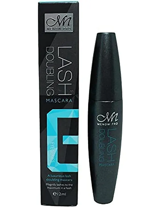 DOUBLE Lash Mascara, Waterproof Long Lasting Mascara Black Volume and Length Natural, Exquisitely Full, Lengthening Thickening Softer Fuller Lashes Amplify Smudge-Proof Eyelash Mascaras 12g