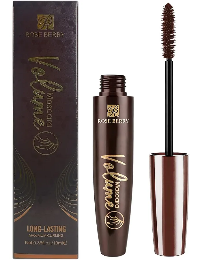 Rose Bery - Mascara, Volume False Lash, Effect Mascara, Extra Length & Thickening Effect, 10 ML, Model - RB-MA1026 (Brown)
