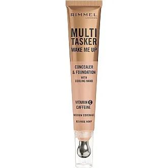 Rimmel Multi-Tasker Wake Me Up Foundation & Concealer, 025 Rose Ivory, 20Ml