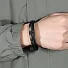 Generic Braided Bracelet Leather Charm Men's Bangle Rope With Lock For Men Jewelry Gift in Black
