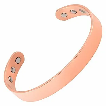 Red copper bracelet with magnet
