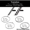 SEIYA INTERNATIONAL Men's Stainless Steel Bracelet, Accessories, Venetian Chain, Thin, Silver