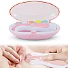 KARELLS Safe children's nail clippers, electric children's nail file with 5 interchangeable grinding heads for newborns, nail cutters, toddlers, nails, polishing and trimming.
