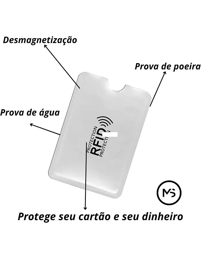 6 Envelopes Rfid Blocker Credit Card Contactless Silver, REFLECTIVE SILVER