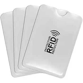 6 Envelopes Rfid Blocker Credit Card Contactless Silver, REFLECTIVE SILVER