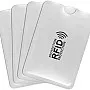 6 Envelopes Rfid Blocker Credit Card Contactless Silver, REFLECTIVE SILVER
