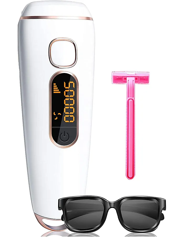 Arabest IPL Cordless Laser Hair Remover Device,999 Flashes Device Light Pulses Painless Permanent Hair Remover for Women Men for Armpits, Face, Bikini, Arms, Legs, Use at Home
