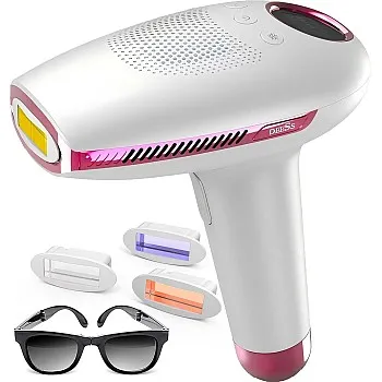 DEESS Laser Hair Removal for Women & Men, GP591 3 In 1 IPL Hair Removal Laser Device with 40°F Ice-Cooling System, Safe & Painless, Long-lasting Reduction of Body & Face Hair Regrowth, Home Use