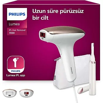 Philips Lumea Advanced IPL Hair Removal Device with 2 Attachments for Face and Body With Special Beauty Edition including Satin Compact Pen Trimmer - BRI921/00