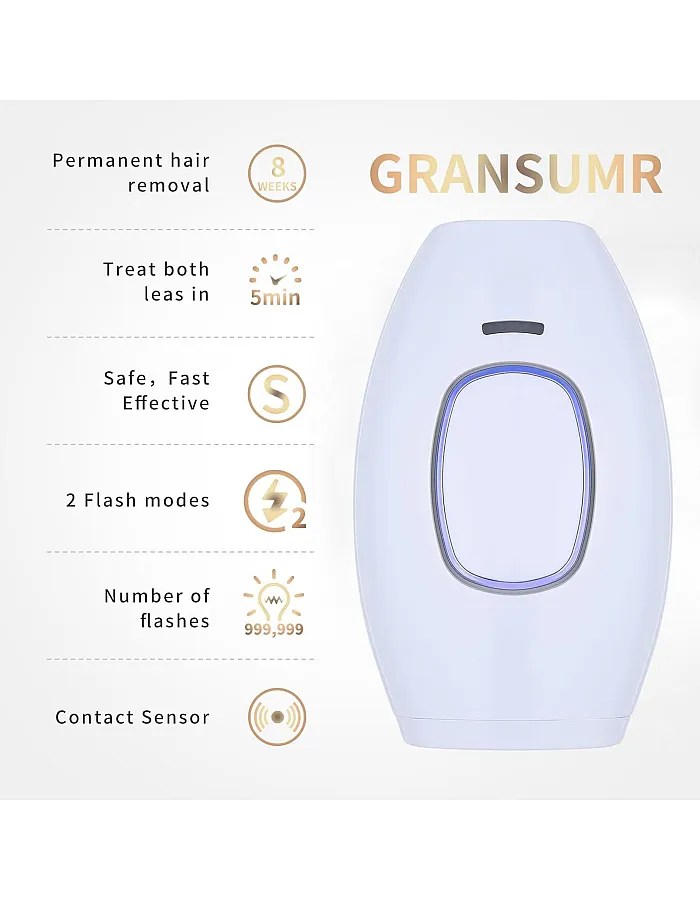 at-Home Hair Removal for Women and Men, Permanent Painless Best Hair Remover Device (EL)