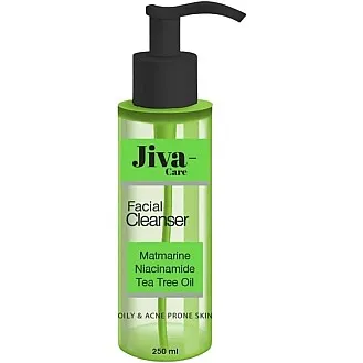 Jiva Care Cleanser for Oily & Acne-Prone Skin 250 ML | NIacinamide & Matmarine - Tea Tree Oil| Gentle Cleansing | Hydration & Nourishment