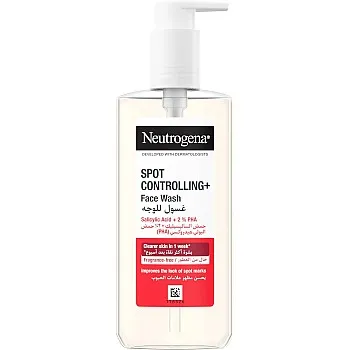 Neutrogena, Facial Wash Spot Controlling+, Clearer Skin in 1 Week, 200ml