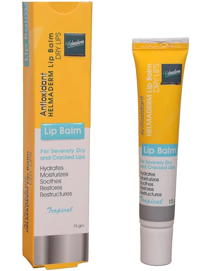 HELMADERM Lip Balm, Tropical Flavour 15 Gm