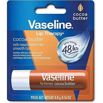 Vaseline lip therapy cocoa butter, 4.8 gm