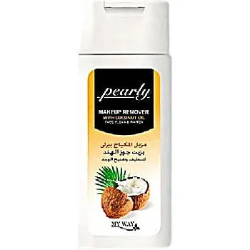 Pearly Makeup Remover with Natural Oils to Cleanse and Brighten Face and Even Skin Tone 100ml (Coconut Oil)