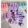 14 Piece Professional Makeup Sponge Set – Soft Beauty Blender Sponges with Hair Band, Applicator Pads & Headband – Apply Foundation & Powder with Precision and Style (Purple)